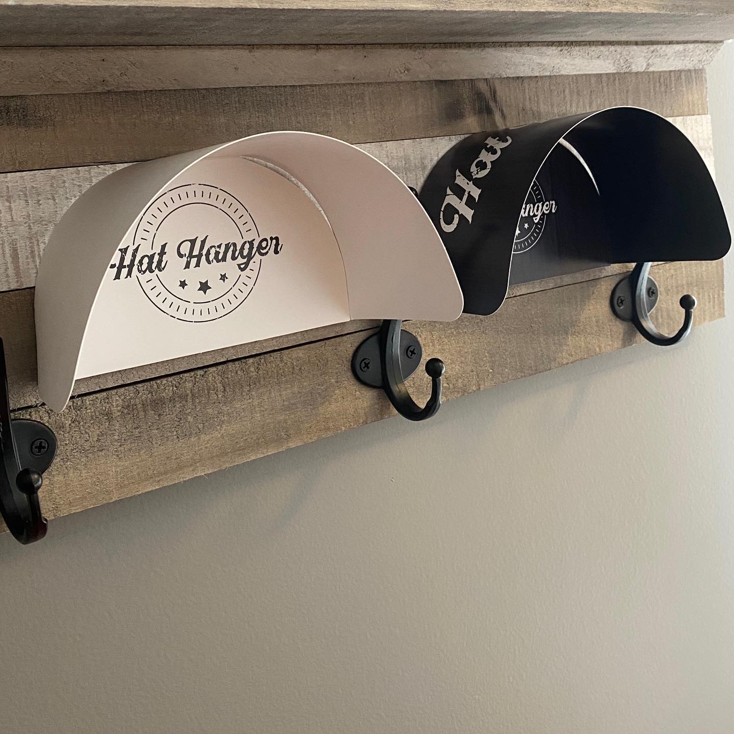 Hat-Hanger (10 Pack) - Black Barnwood