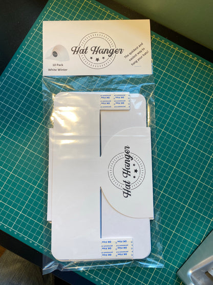 Hat-Hanger (10 Pack) - White Winter