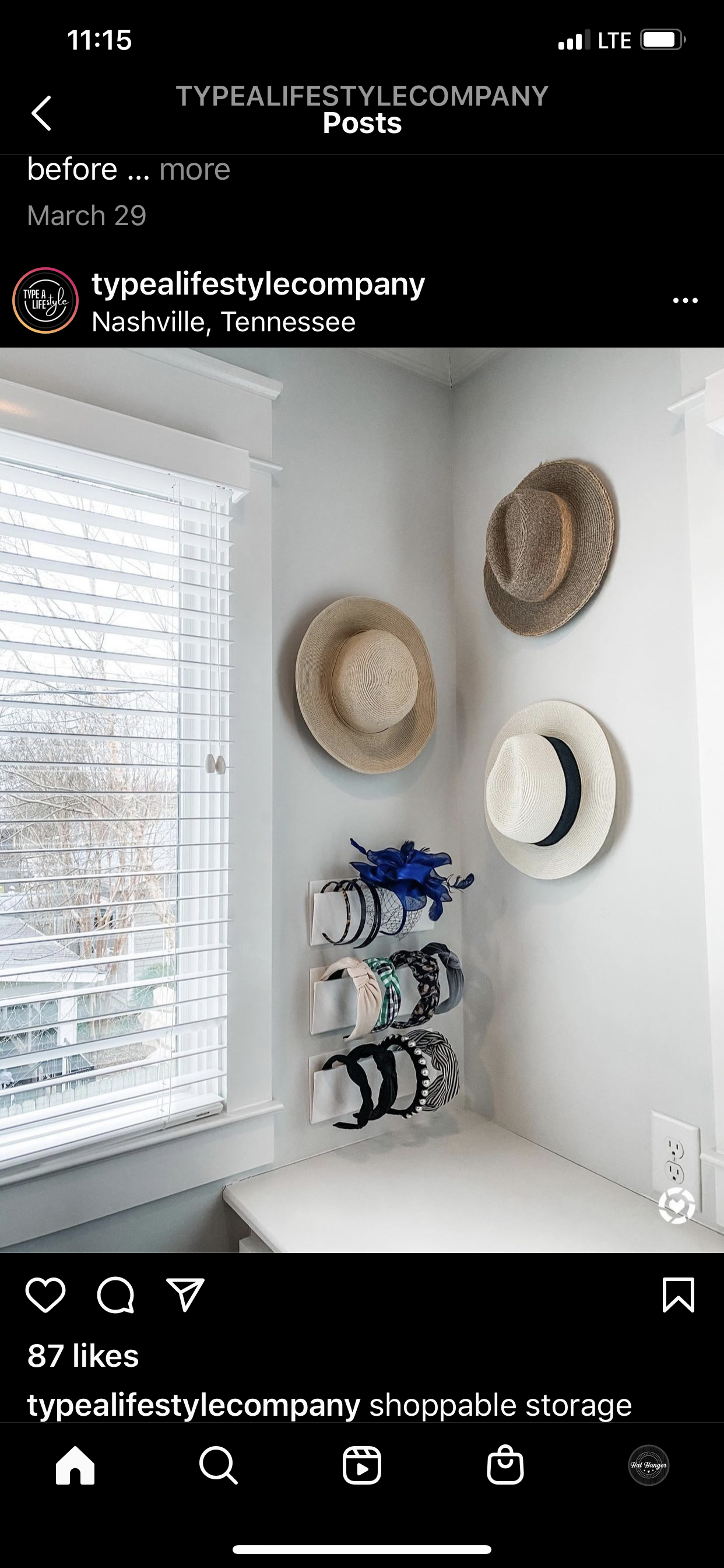 Hat-Hanger (10 Pack) - White Winter